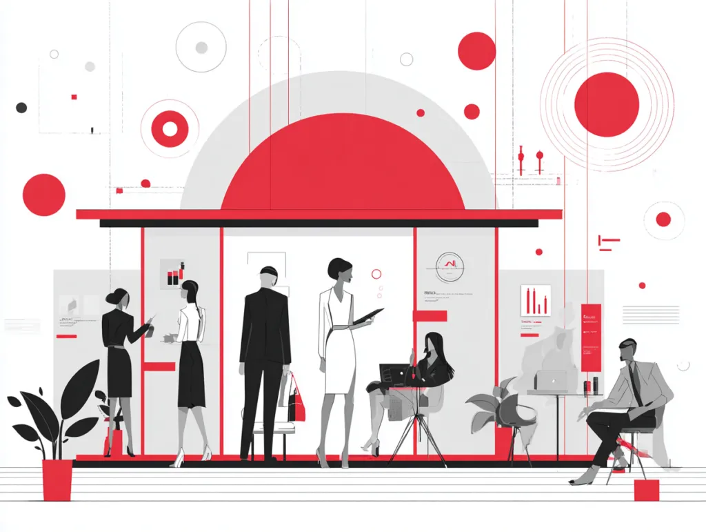 Infographic illustrating information gathering